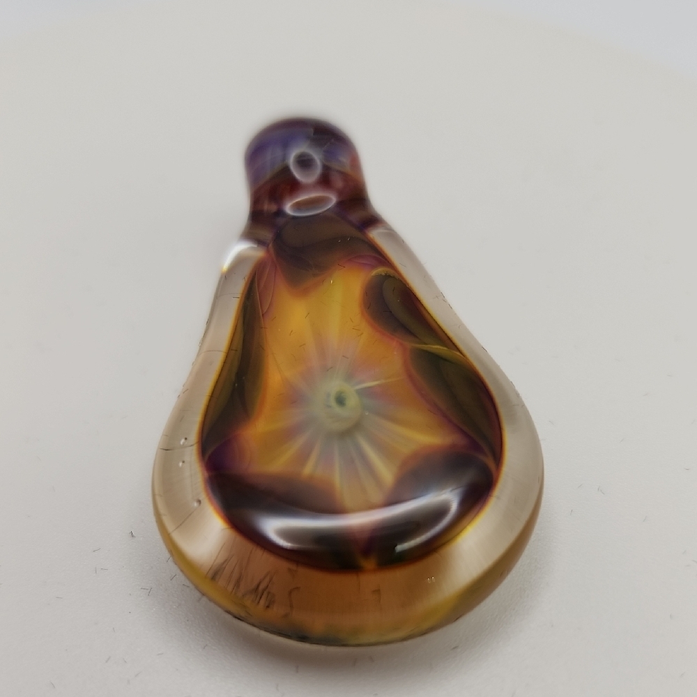 Murano Glass Style Colorful‎ Sunburst Glass Pendant